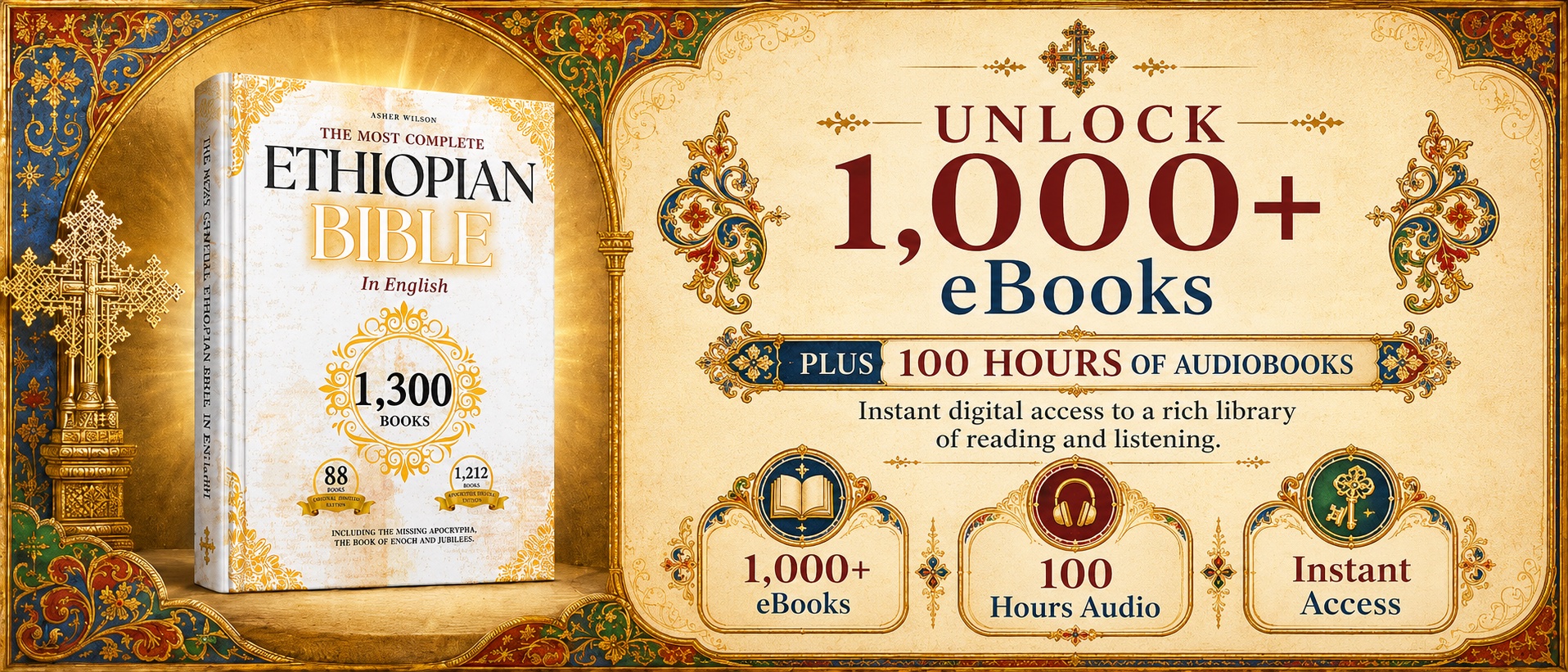 Unlock 1,000 plus eBooks and 100 hours of audiobooks for The Most Complete Ethiopian Bible in English